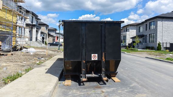 AD Location Benne 3 à 30 m3 évacuation gravats terre déchets verts encombrants DIB Rhône